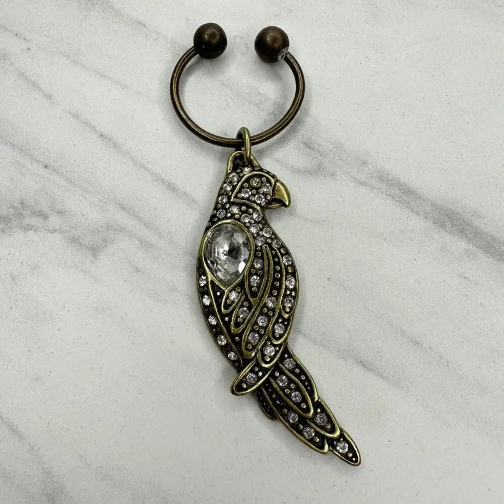 Chico's 2010 Rhinestone Parrot Bird Keychain Collector ✨